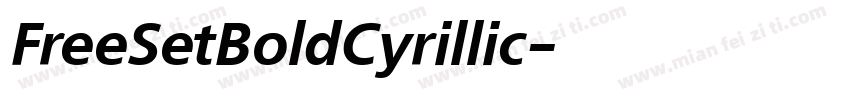 FreeSetBoldCyrillic字体转换