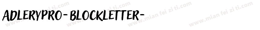 AdleryPro-Blockletter字体转换