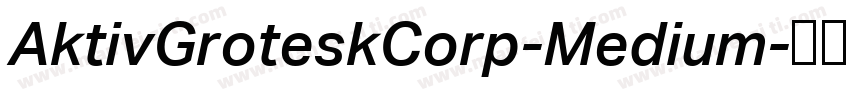 AktivGroteskCorp-Medium字体转换