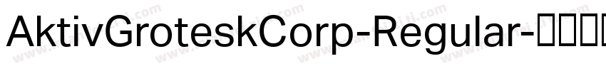AktivGroteskCorp-Regular字体转换