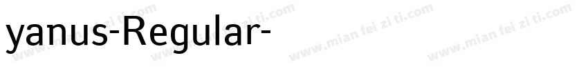 yanus-Regular字体转换