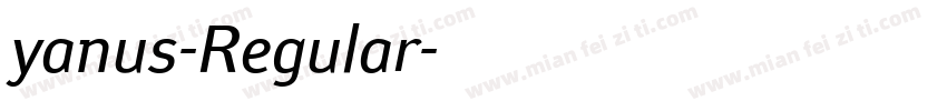 yanus-Regular字体转换