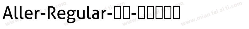 Aller-Regular-常规字体转换