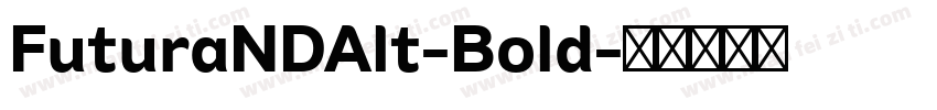 FuturaNDAlt-Bold字体转换