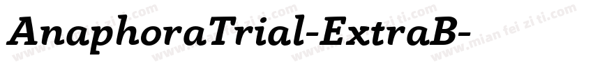 AnaphoraTrial-ExtraB字体转换