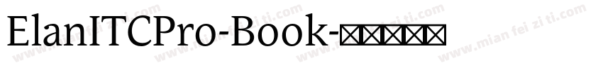 ElanITCPro-Book字体转换