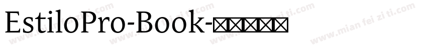 EstiloPro-Book字体转换