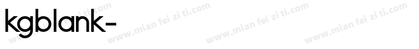kgblank字体转换