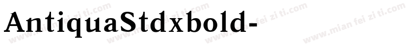 AntiquaStdxbold字体转换