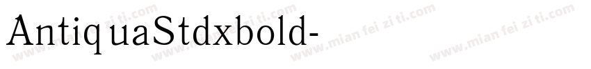 AntiquaStdxbold字体转换