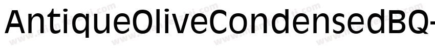 AntiqueOliveCondensedBQ-Regular字体转换