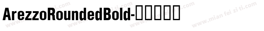 ArezzoRoundedBold字体转换