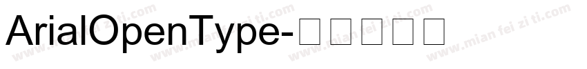 ArialOpenType字体转换