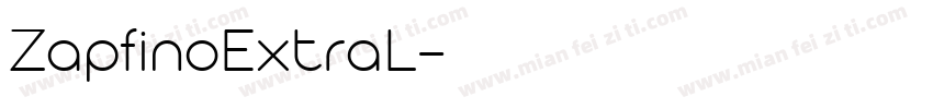 ZapfinoExtraL字体转换