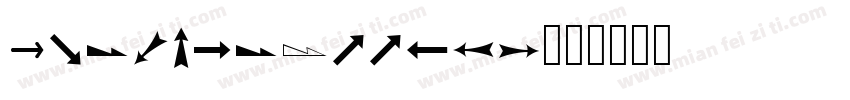 KlavikaArrows字体转换