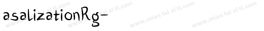 asalizationRg字体转换