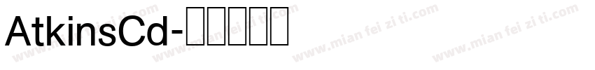 AtkinsCd字体转换