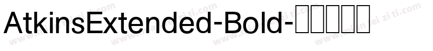 AtkinsExtended-Bold字体转换