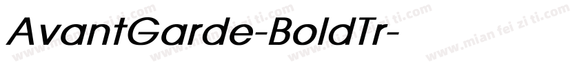 AvantGarde-BoldTr字体转换