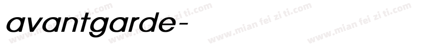 avantgarde字库字体转换