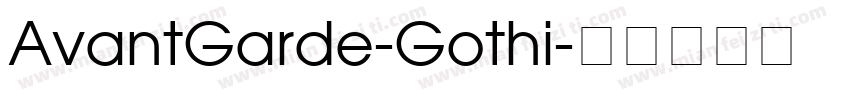 AvantGarde-Gothi字体转换