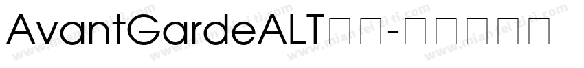AvantGardeALT字体字体转换