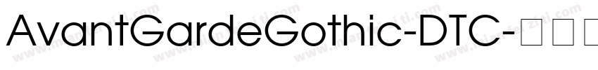 AvantGardeGothic-DTC字体转换