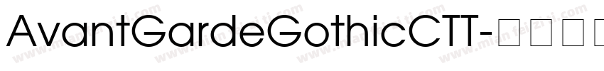 AvantGardeGothicCTT字体转换