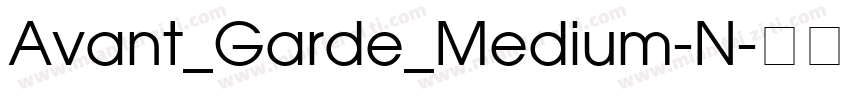 Avant_Garde_Medium-N字体转换
