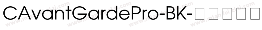 CAvantGardePro-BK字体转换