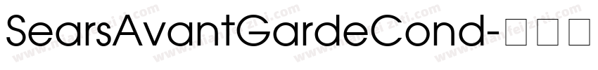 SearsAvantGardeCond字体转换