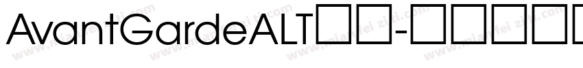 AvantGardeALT字体字体转换