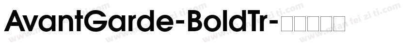 AvantGarde-BoldTr字体转换