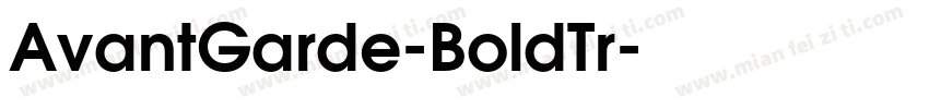 AvantGarde-BoldTr字体转换