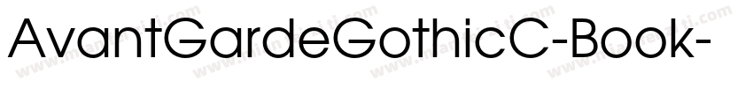 AvantGardeGothicC-Book字体转换