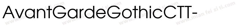 AvantGardeGothicCTT字体转换