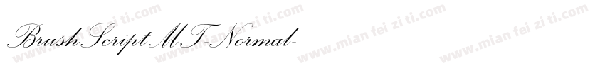 BrushScriptMT-Normal字体转换