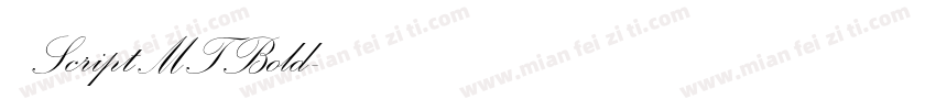 字体ScriptMTBold字体转换