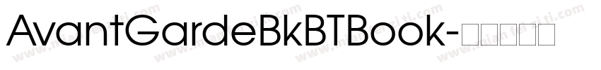 AvantGardeBkBTBook字体转换