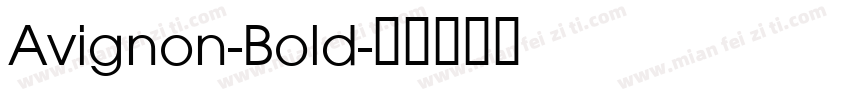 Avignon-Bold字体转换