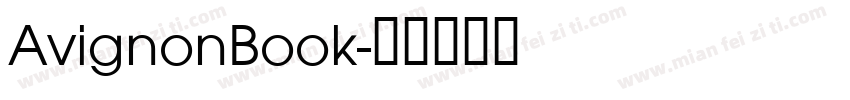AvignonBook字体转换