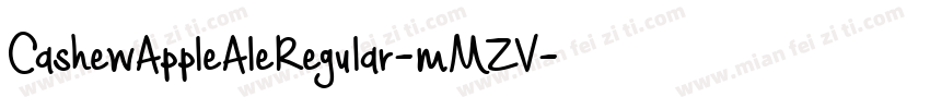 CashewAppleAleRegular-mMZV字体转换