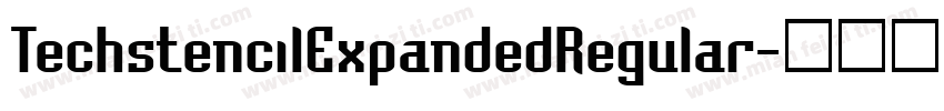 TechstencilExpandedRegular字体转换
