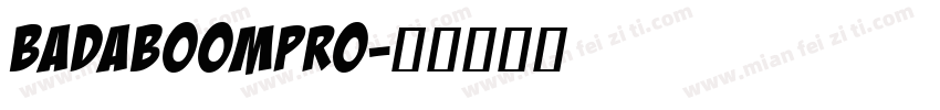 BadaBoomPro字体转换