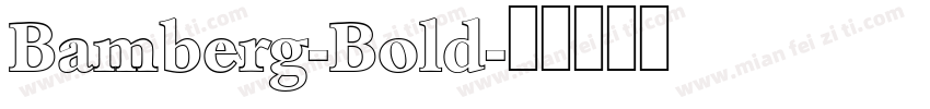Bamberg-Bold字体转换