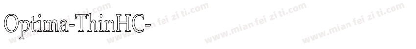 Optima-ThinHC字体转换