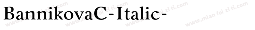 BannikovaC-Italic字体转换