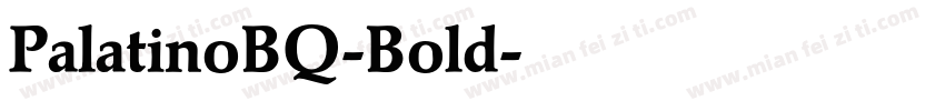 PalatinoBQ-Bold字体转换