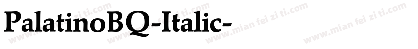 PalatinoBQ-Italic字体转换