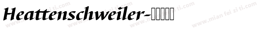 Heattenschweiler字体转换